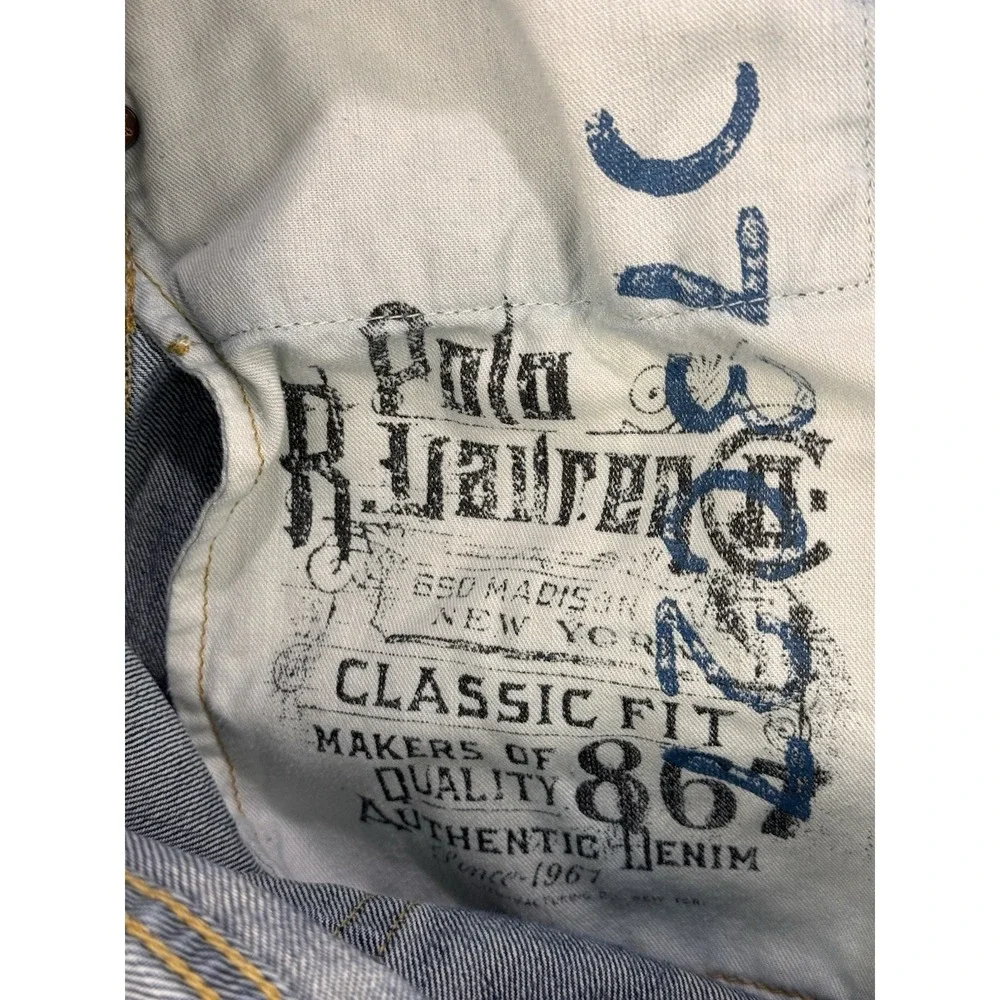 Polo Ralph Lauren‎ 867 Jeans Men's 34x32 Distressed Classic Straight Denim
